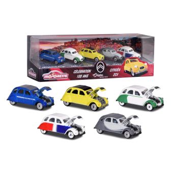 Pack de 5 petites voitures Majorette Majo Vintage Citroen 2CV Autre circuits et vehicules Achat prix fnac