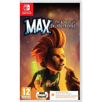 Max: The Curse of The Brotherhood Code in a box Nintendo Switch