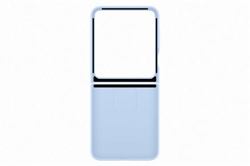 Coque en silicone avec anneau Bleu pour Samsung Galaxy Z Flip 7 FE