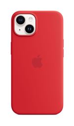 Apple - (PRODUCT) RED - coque de protection pour téléphone portable - compatibilité avec MagSafe - silicone - rouge - pour iPhone 14