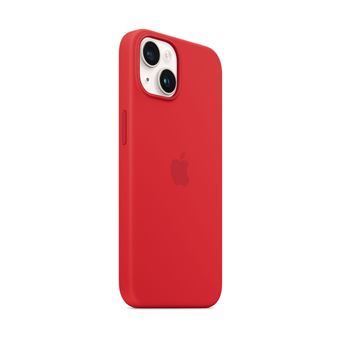 Apple - (PRODUCT) RED - coque de protection pour téléphone portable - compatibilité avec MagSafe - silicone - rouge - pour iPhone 14