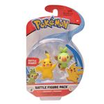 Pack de 2 Figurines Pokémon Pikachu et Grookey 5 cm