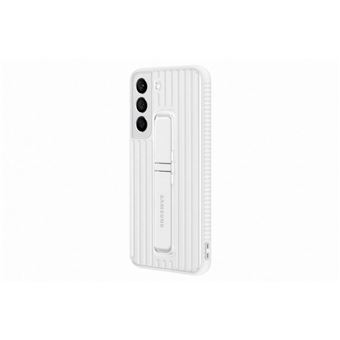 Coque renforcée Fonction stand pour Samsung Galaxy S22 Blanc