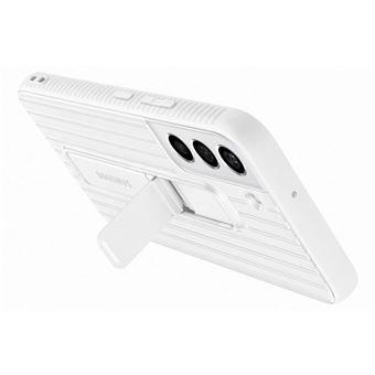 Coque renforcée Fonction stand pour Samsung Galaxy S22 Blanc