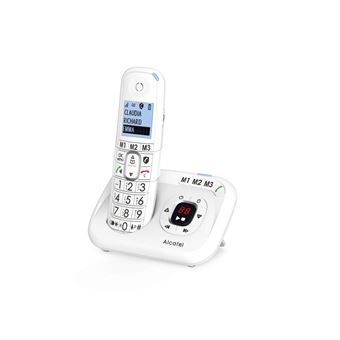 Téléphone fixe sans fil avec répondeur Alcatel XL785 Blanc - Téléphone sans  fil