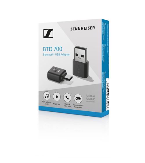 Dongle USB Sennheiser BTD 700 Bluetooth – Latence Ultra-Faible, Bluetooth 5.4 - vue 2