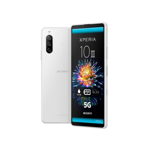 Smartphone Sony Xperia 10 III 6" Double SIM 128 Go 5G Blanc