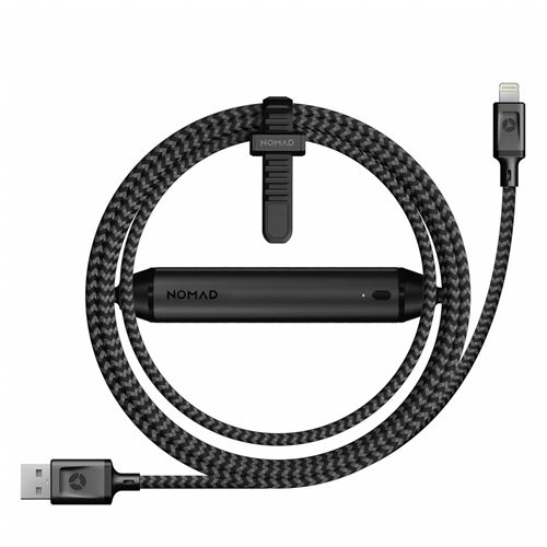 Nomad Powerbank Externe Batterij met Lightning Kabel 2800mAh Zwart