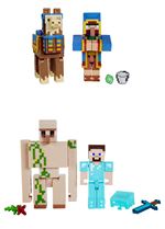 Pack de 2 Figurines Minecraft 8 cm Modèle aléatoire