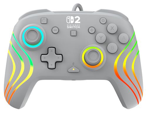 Manette gaming filaire Turtle Beach Afterglow Wave Gris pour Nintendo Switch 2