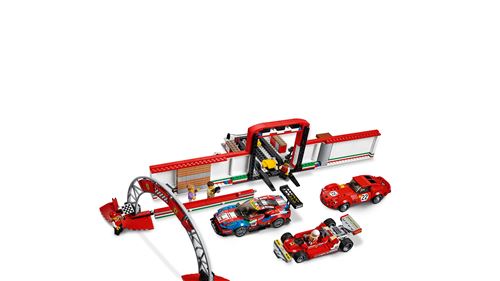 LEGO® Speed Champions 75889 Le stand Ferrari