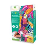 Jeu créatif Sycomore Stick n Fun Mini mosaïques animaux exotiques