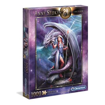 Puzzle 1000 pièces Clementoni Anne Stokes Dragon Mage