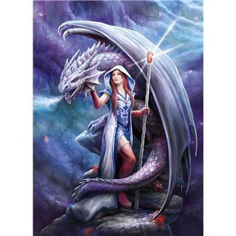 Puzzle 1000 pièces Clementoni Anne Stokes Dragon Mage