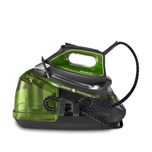 Rowenta Steam Station Pro Centrale Vapeur Haute Pression, Plastique,inox, 1.3 Liters, Noir/vert Sapin