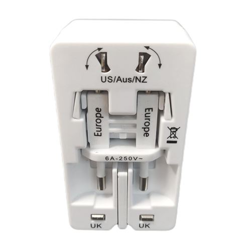 Adaptateur de voyage Leach Travel Europe EUR/USA/UK