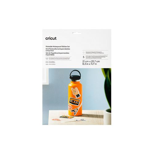 Kit d autocollants imperméables Cricut à imprimer Transparent Holographique