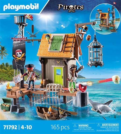 Playmobil Pirates 71792 Port et repaire de pirates avec prisons