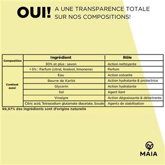 Savon vaisselle Maia Bergamote et Romarin