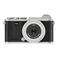 Leica CL Hybride Behuizing Silver Limited Edition 100 jaar Bauhaus + Elmarit TL f/2.8 18mm Asph. Lens + Leren Draagriem