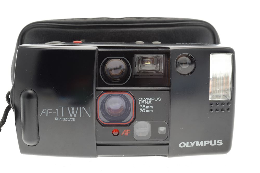 Appareil photo compact argentique Olympus AF1 Twin noir Reconditionné Appareil photo