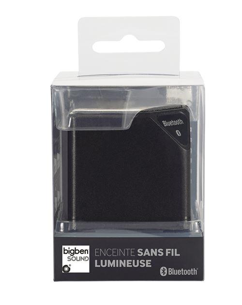 Enceinte sans fil portable lumineuse BigBen 9 W Noir métallisé