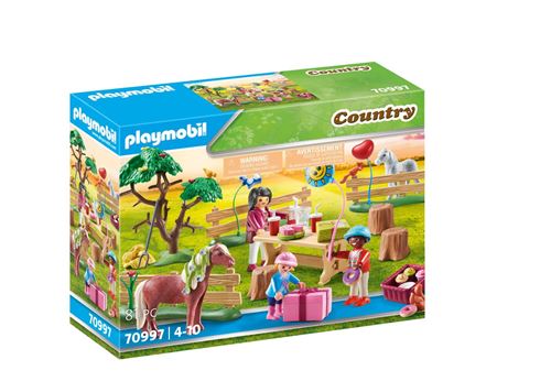 Décoration De Fête Avec Poneys Country 70997 Playmobil La Boîte - vue 6