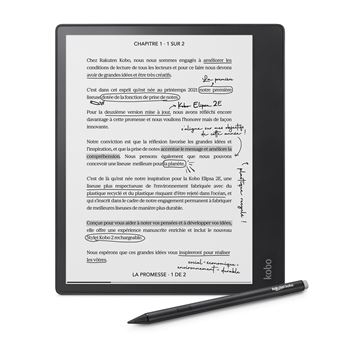 Kobo Elipsa 2E - Lecteur eBook - 32 Go - 10.3" E Ink Carta 1200 (1404 x 1872) - écran tactile - Bluetooth, Wi-Fi 5