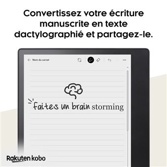 Kobo Elipsa 2E - Lecteur eBook - 32 Go - 10.3" E Ink Carta 1200 (1404 x 1872) - écran tactile - Bluetooth, Wi-Fi 5