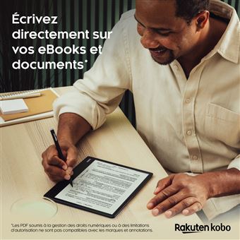 Kobo Elipsa 2E - Lecteur eBook - 32 Go - 10.3" E Ink Carta 1200 (1404 x 1872) - écran tactile - Bluetooth, Wi-Fi 5