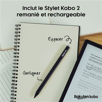 Kobo Elipsa 2E - Lecteur eBook - 32 Go - 10.3" E Ink Carta 1200 (1404 x 1872) - écran tactile - Bluetooth, Wi-Fi 5