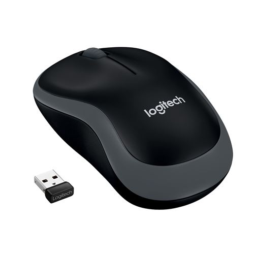 Souris sans fil M185 noir rouge 2,4 Ghz optique nano récepteur 910-002240  Logitech Magasin informatique face Cap 3000 06700