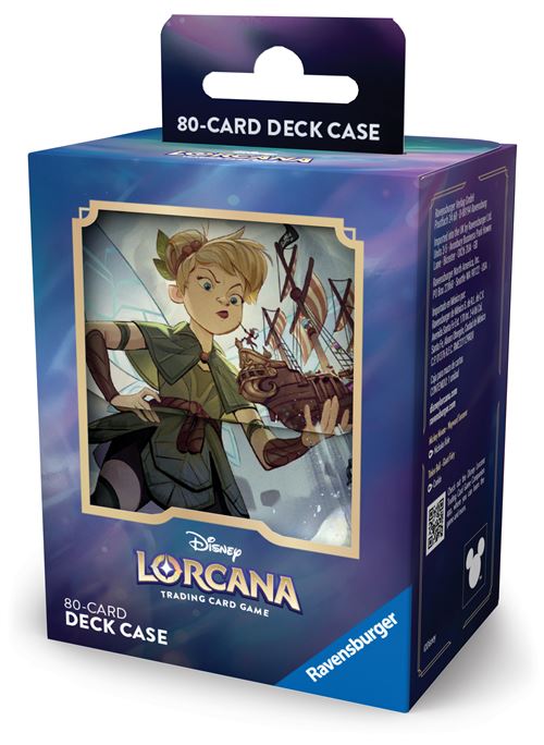 Carte à collectionner Lorcana Disney Ravensburger Le Règne de Jafar Boîte de rangement de deck Fée Clochette - Lorcana