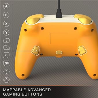 Manette filaire ameliorée PowerA Mario Vintage Star pour Nintendo Switch