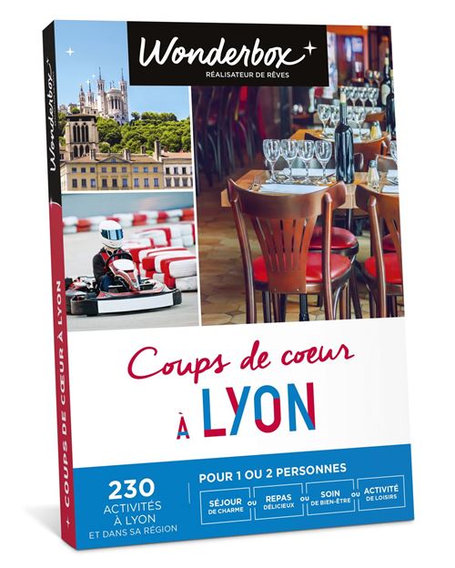 Coffret cadeau Wonderbox Coups de cœur à Lyon