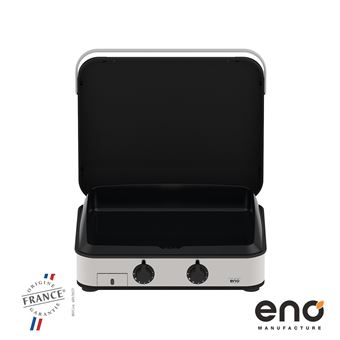 Plaque à gaz Eno 4800 W Noir et Gris