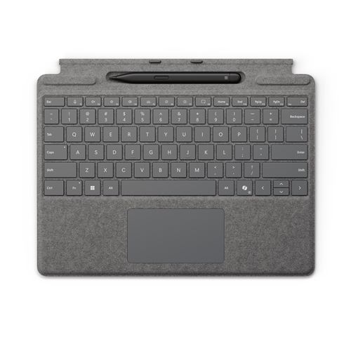 Clavier Microsoft Gris Platine pour Surface Pro 13 + stylet Surface Slim Pen