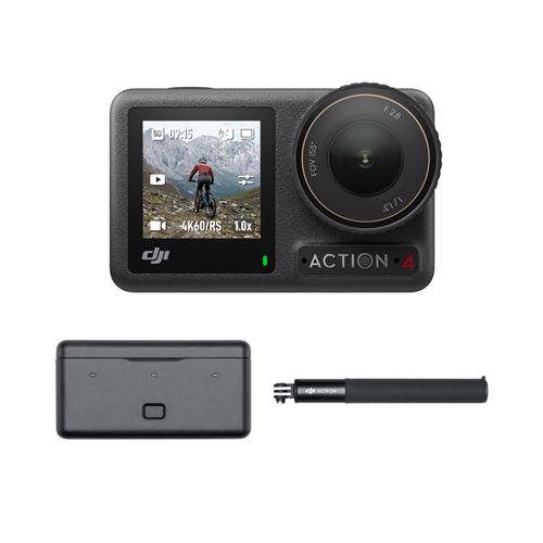 Caméra Sport DJI Osmo Action 4 Adventure Combo – 4K/120 ips Capteur 1/1,3 Pouce