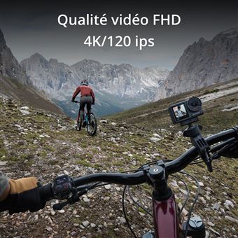 DJI Osmo Action 4 - Adventure Combo - caméra de poche - 4K / 120 pi/s - Wi-Fi, Bluetooth - sous-marin jusqu'à 18 m