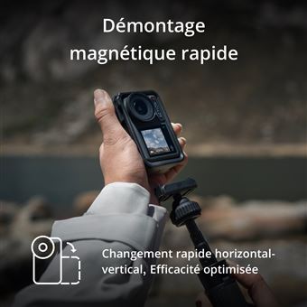 DJI Osmo Action 4 - Adventure Combo - caméra de poche - 4K / 120 pi/s - Wi-Fi, Bluetooth - sous-marin jusqu'à 18 m