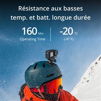 DJI Osmo Action 4 - Adventure Combo - caméra de poche - 4K / 120 pi/s - Wi-Fi, Bluetooth - sous-marin jusqu'à 18 m