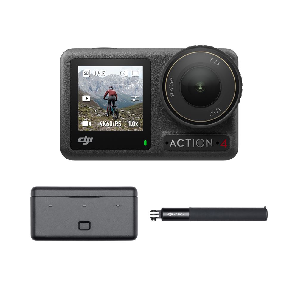 Caméra sport DJI Osmo Action 4 Adventure Combo Noir Caméra sport