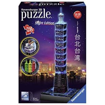 7€31 sur Puzzle 3D Taipei Illumine 216 pièces Ravensburger - Puzzle 3D -  Achat & prix