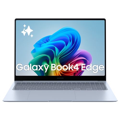 PC Portable Samsung Galaxy Book4 Edge 16 Ecran tactile Copilot+ PC Qualcomm® Snapdragon® X Elite 16 Go RAM 512 Go SSD Gris Glacier