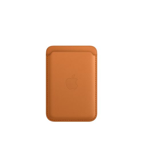 Porte-cartes en cuir Apple avec MagSafe pour iPhone Ocre