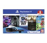 Mega Pack 2 Sony Playstation VR + Caméra MK4 + VR Worlds + Skyrim + Astrobot + Everybody's Golf + Resident Evil 7 Biohazard