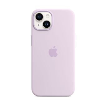 Apple - Coque de protection pour téléphone portable - compatibilité avec MagSafe - silicone - lilas - pour iPhone 14