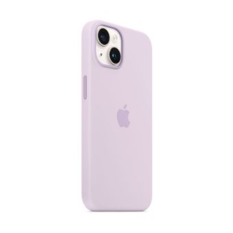 Apple - Coque de protection pour téléphone portable - compatibilité avec MagSafe - silicone - lilas - pour iPhone 14