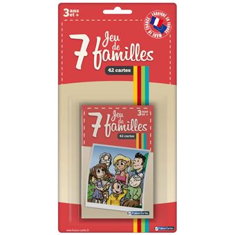 Blister de 42 cartes Shuffle Jeu de 7 familles