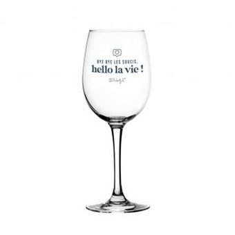 Verre à vin Mr. Wonderful Hello la vie